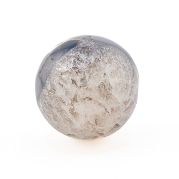 Sphère de cristal d'agate naturelle - Décoration en pierres précieuses de guérison, cadeaux de thérapie méditative