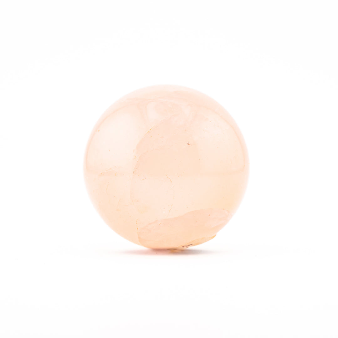 Esfera de cristal de cuarzo rosa natural: decoración con piedras preciosas curativas, regalos para terapia de meditación