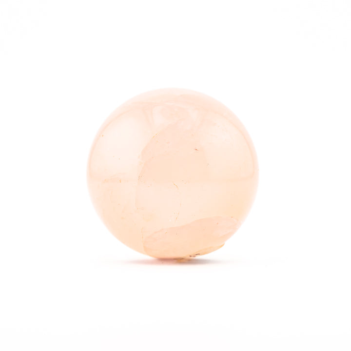 Esfera de cristal de cuarzo rosa natural: decoración con piedras preciosas curativas, regalos para terapia de meditación
