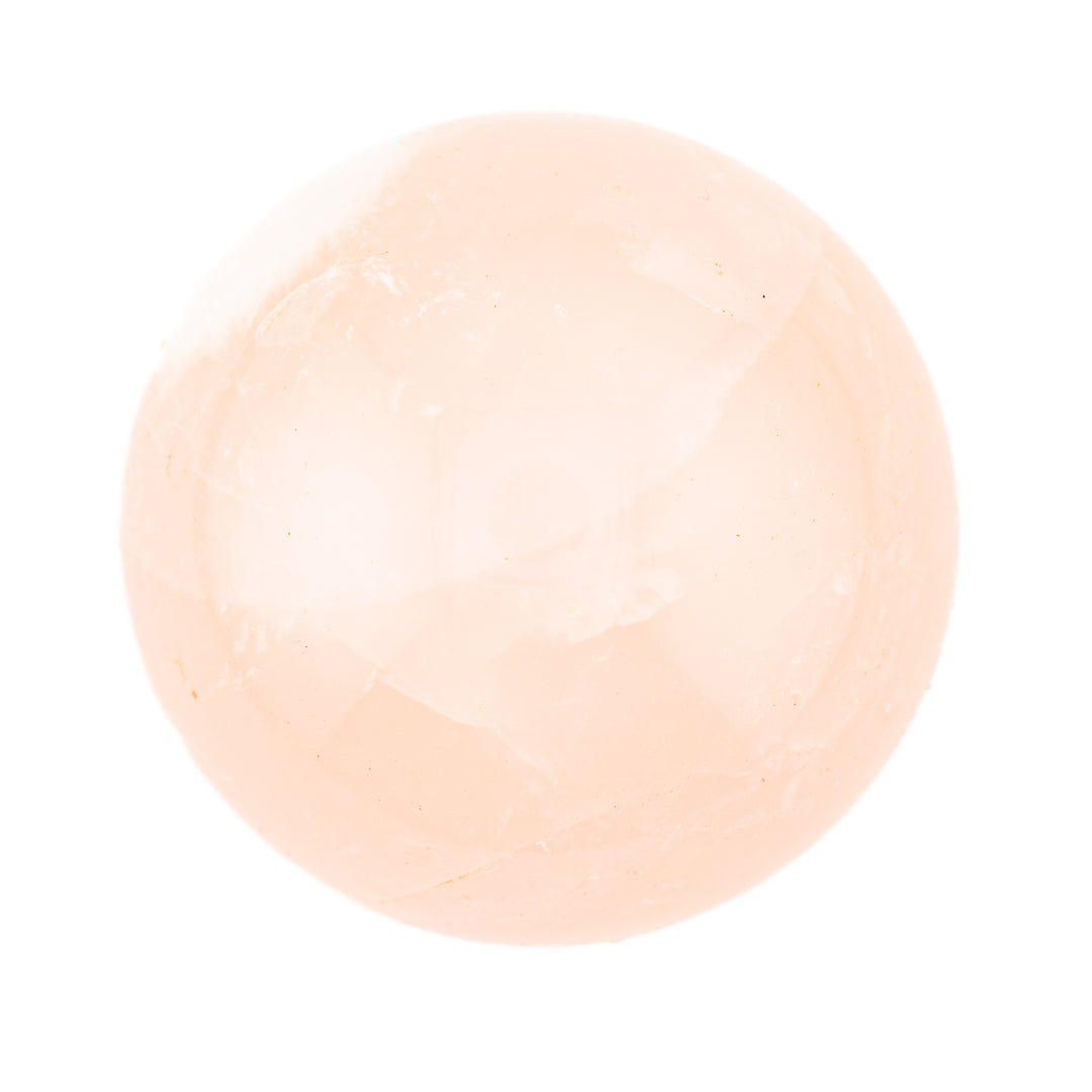 Esfera de cristal de cuarzo rosa natural: decoración con piedras preciosas curativas, regalos para terapia de meditación