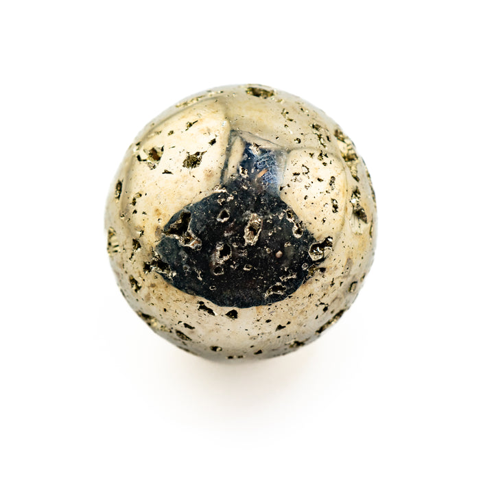 Esfera de cristal de pirita natural: decoración con piedras preciosas curativas, regalos para terapia de meditación