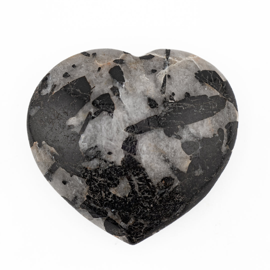 Corazón de cristal de cuarzo turmalina natural: decoración con piedras preciosas curativas, regalos para terapia de meditación