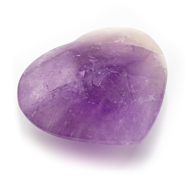 Corazón de cristal de amatista natural: decoración con piedras preciosas curativas, regalos para terapia de meditación