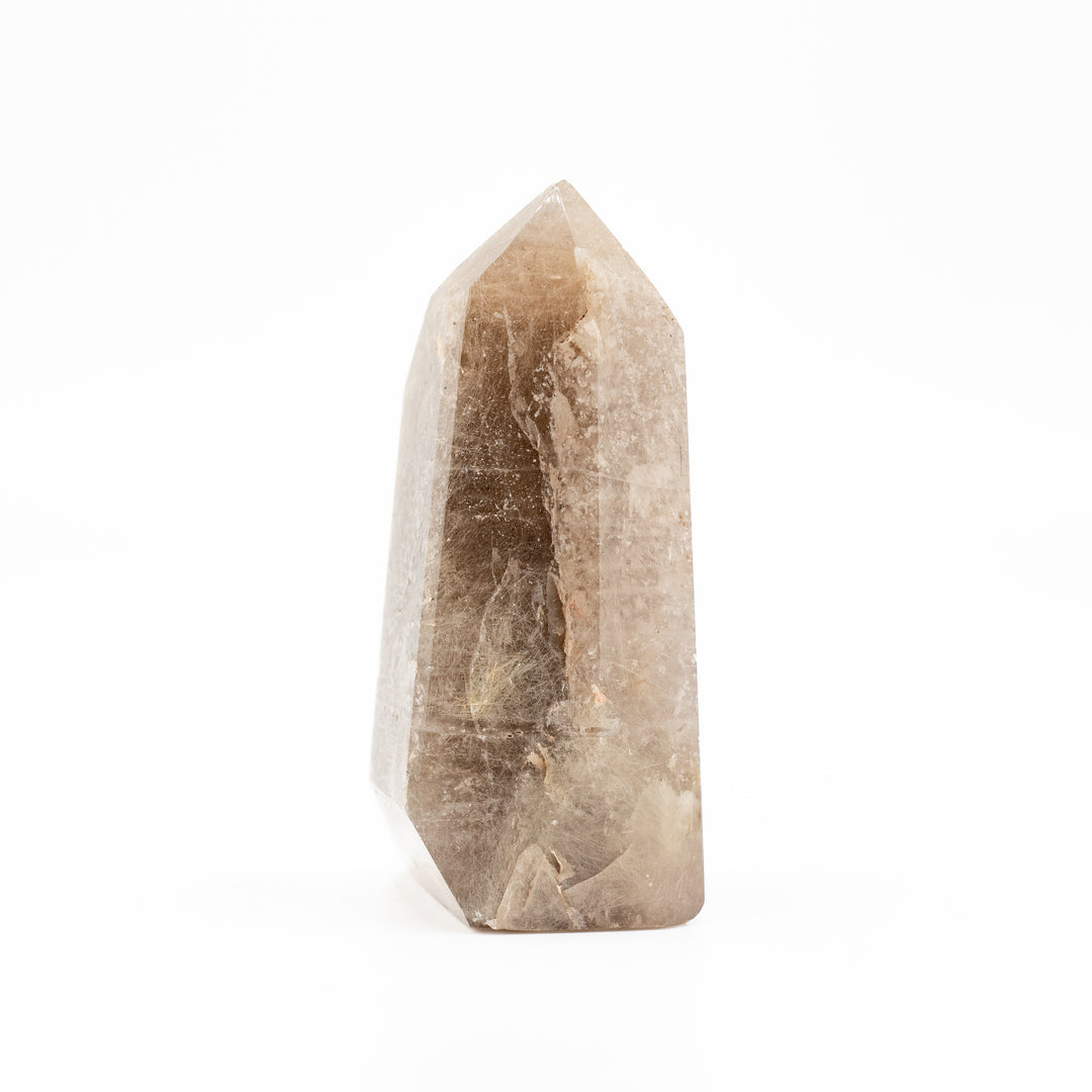 Obélisque en cristal de quartz rutile naturel – Décoration en pierres précieuses de guérison, cadeaux de thérapie méditative