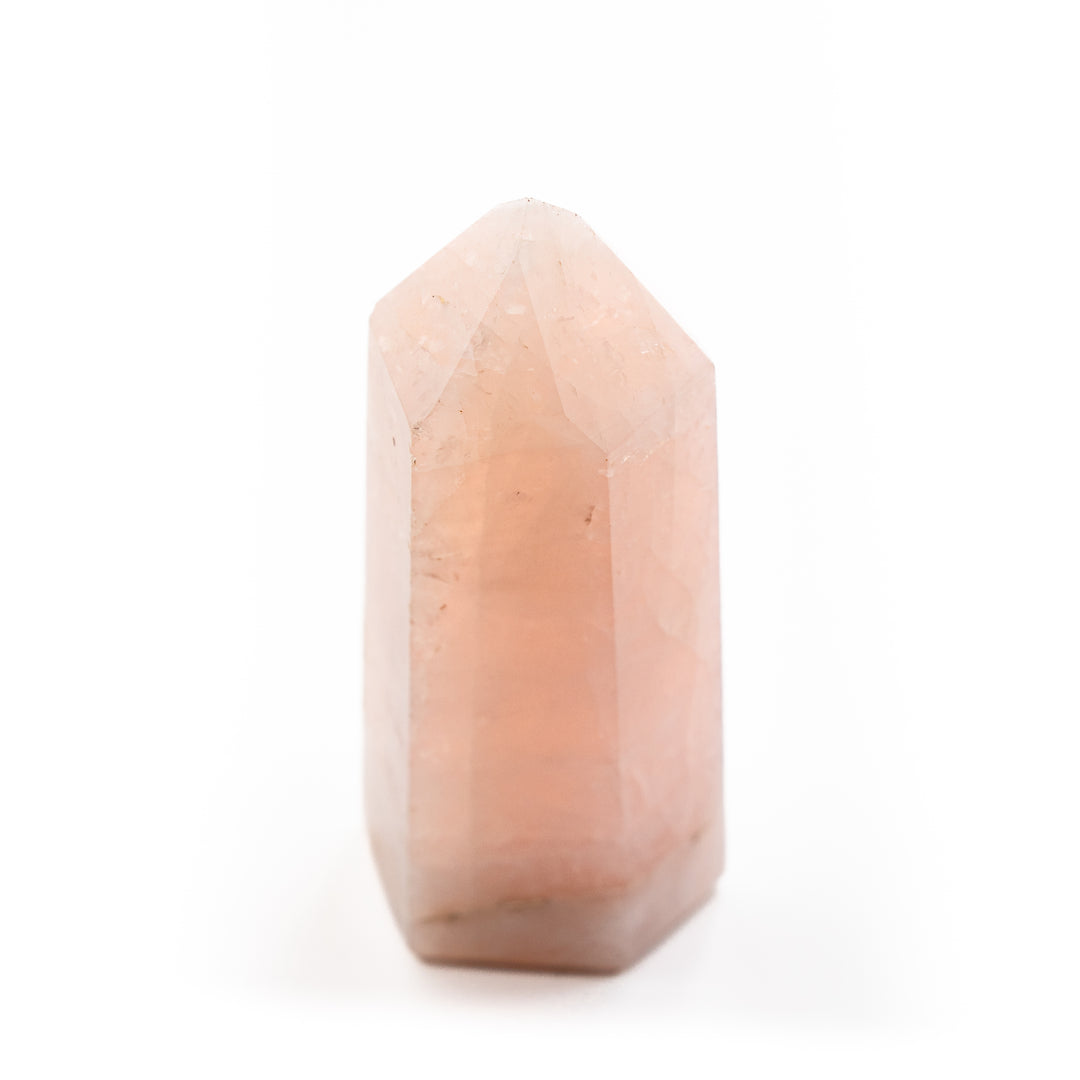 Torre de obelisco de cristal de cuarzo rosa natural: decoración con piedras preciosas curativas, regalos para terapia de meditación