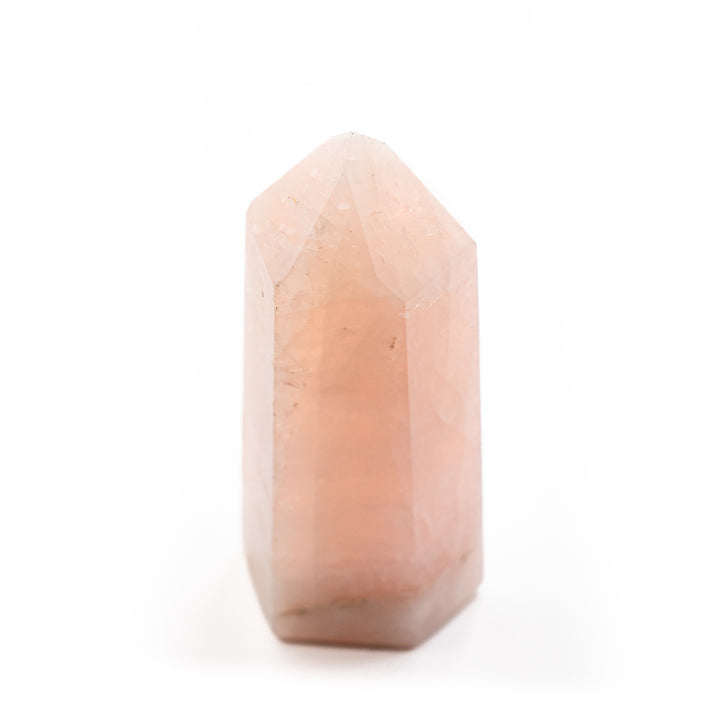 Torre de obelisco de cristal de cuarzo rosa natural: decoración con piedras preciosas curativas, regalos para terapia de meditación