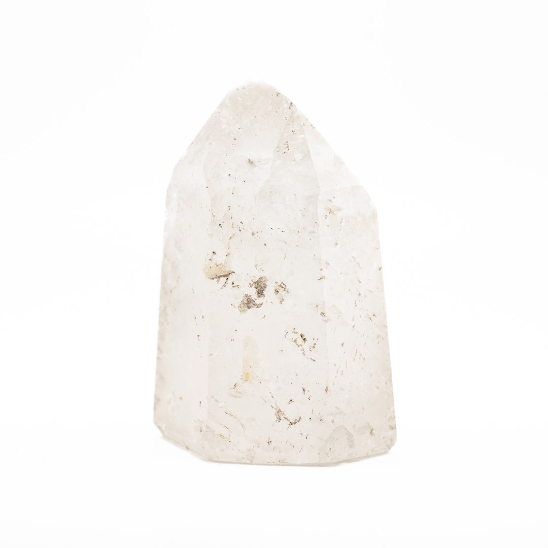 Torre de obelisco de cristal de cuarzo transparente natural: decoración con piedras preciosas curativas, regalos para terapia de meditación