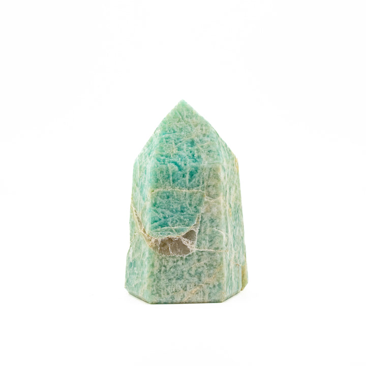 Natural Amazonite Crystal Obelisk Tower - Healing Gemstone Decoration, Meditation Therapy Gifts
