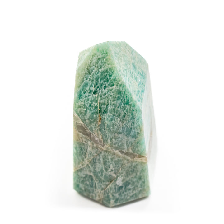 Natural Amazonite Crystal Obelisk Tower - Healing Gemstone Decoration, Meditation Therapy Gifts