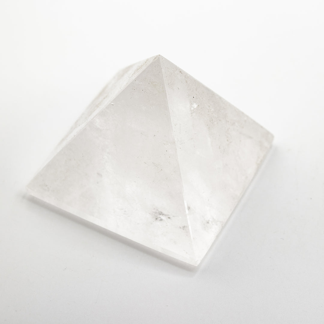Natural Clear Quartz Crystal Pyramid - Healing Gemstone Decoration, Meditation Therapy Gifts