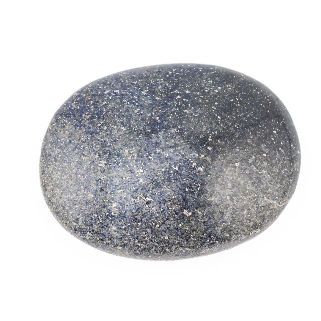 Piedra de palma de lazulita natural - Cristal curativo pulido, piedra preciosa ovalada terapéutica