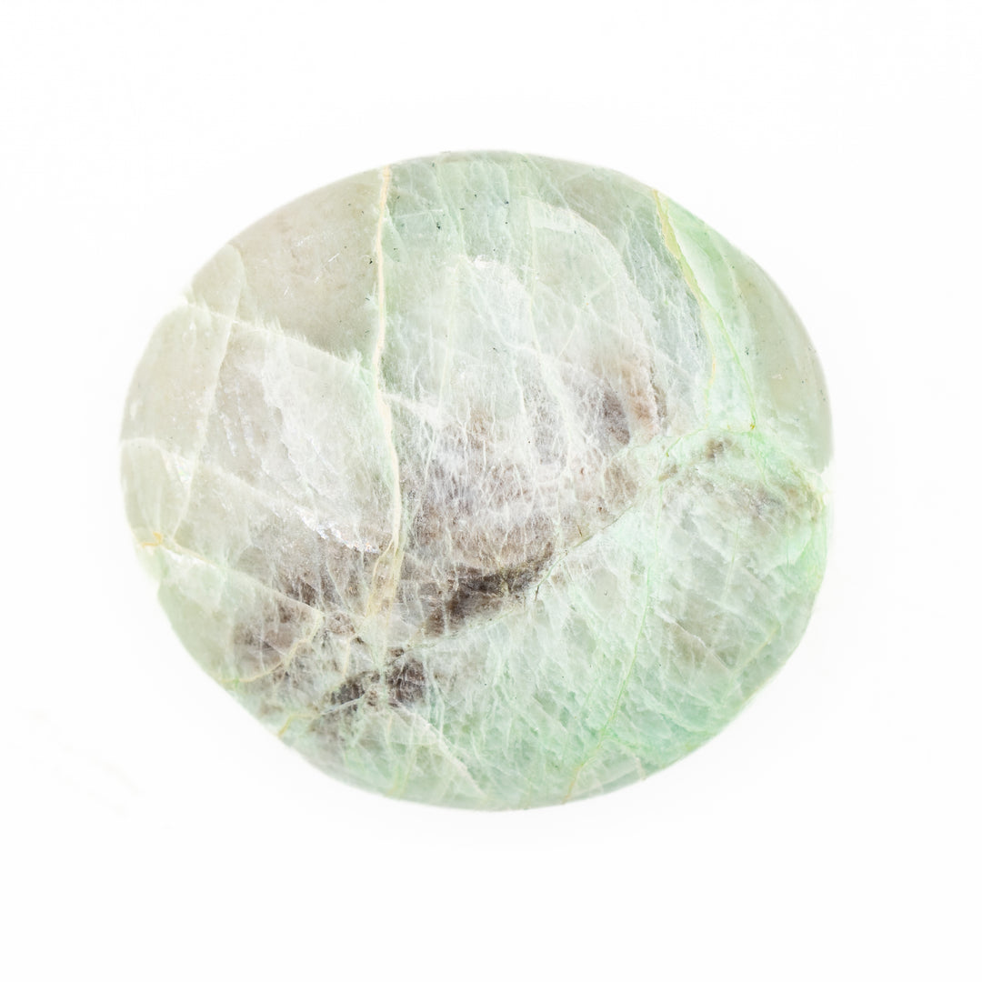 Ópalo verde natural de palma - Cristal curativo pulido, piedra preciosa ovalada terapéutica