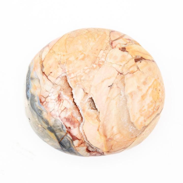 Jaspe Ibis Natural, Piedra de Palma, Cristal Curativo Pulido, Gema Ovalada para Terapia