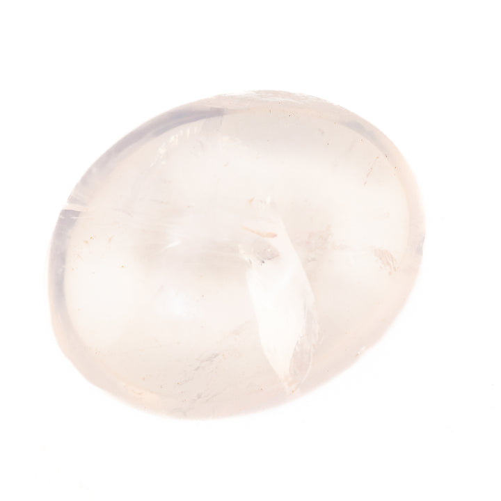 Natural Girasol Opal Palm Stone Crystal - Polished Healing Crystal, Oval Therapy Gemstone