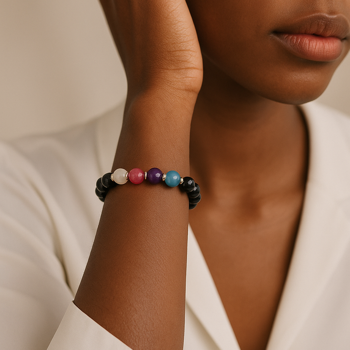Bracelets en pierres précieuses naturelles pour bisexuels LGBTQ+