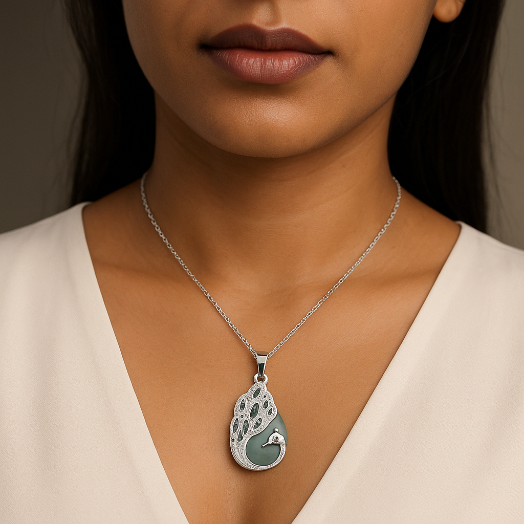 Handcrafted Natural Green Aventurine Teardrop Gemstone Pendant Necklace