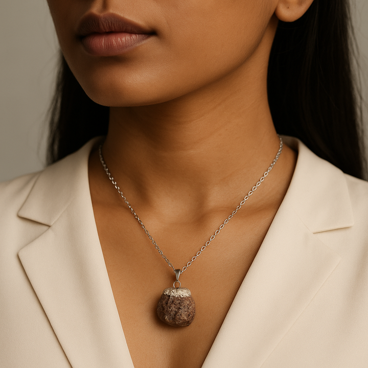 Handcrafted Natural Garnet Gemstone Pendant Necklace