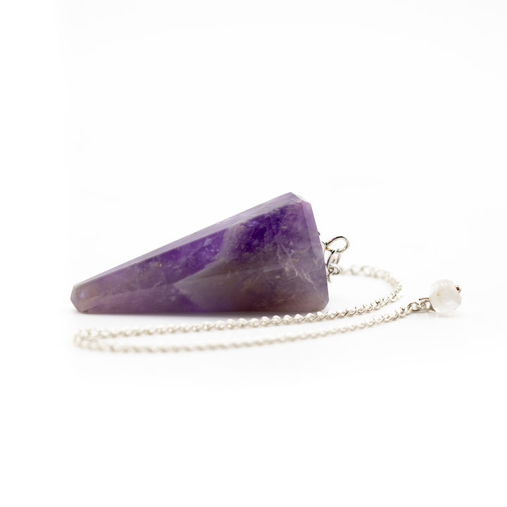 Amethyst Crystal Pendulum – Spiritual Clarity & Intuitive Divination Tool for Energy Work & Dowsing