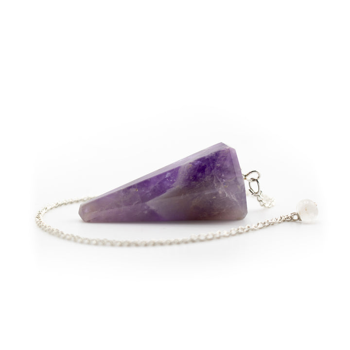 Amethyst Crystal Pendulum – Spiritual Clarity & Intuitive Divination Tool for Energy Work & Dowsing