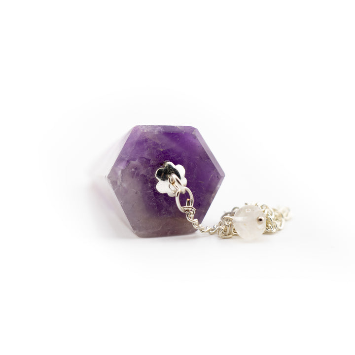 Amethyst Crystal Pendulum – Spiritual Clarity & Intuitive Divination Tool for Energy Work & Dowsing
