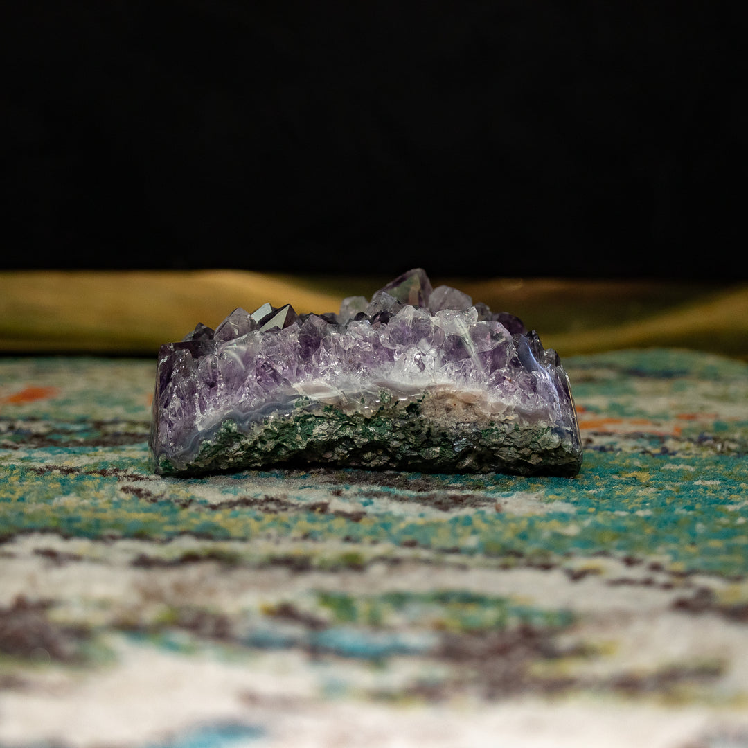 “Twilight Ridge” – Rare Amethyst Polished Cluster