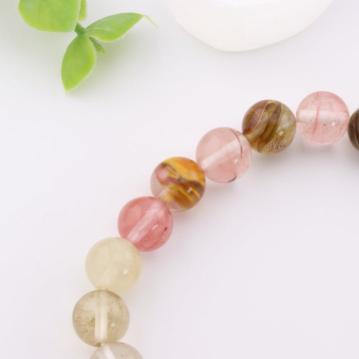 Bracelet en peau de tigre naturelle – Sans métal, 8 mm – Parfait pour l'harmonie et l'équilibre