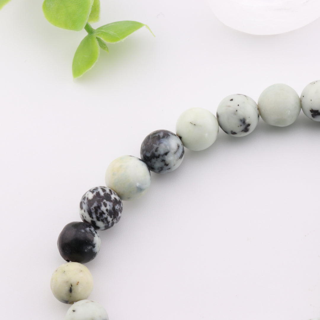 Pulsera de turquesa amarilla natural (sin metal, 8 mm) - Accesorio energizante y elegante