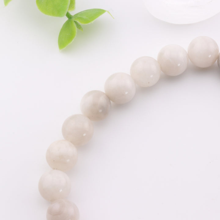 Pulsera de ágata loca natural (8 mm) - Sin metal - Irradia energía positiva