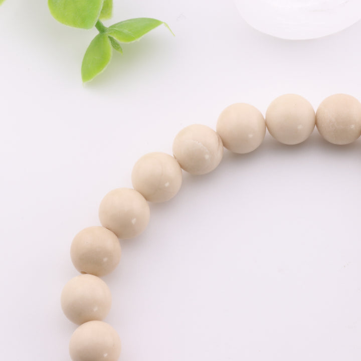 Pulsera de coral teñido fosilizado natural (8 mm) - Sin metal - Gema oceánica única
