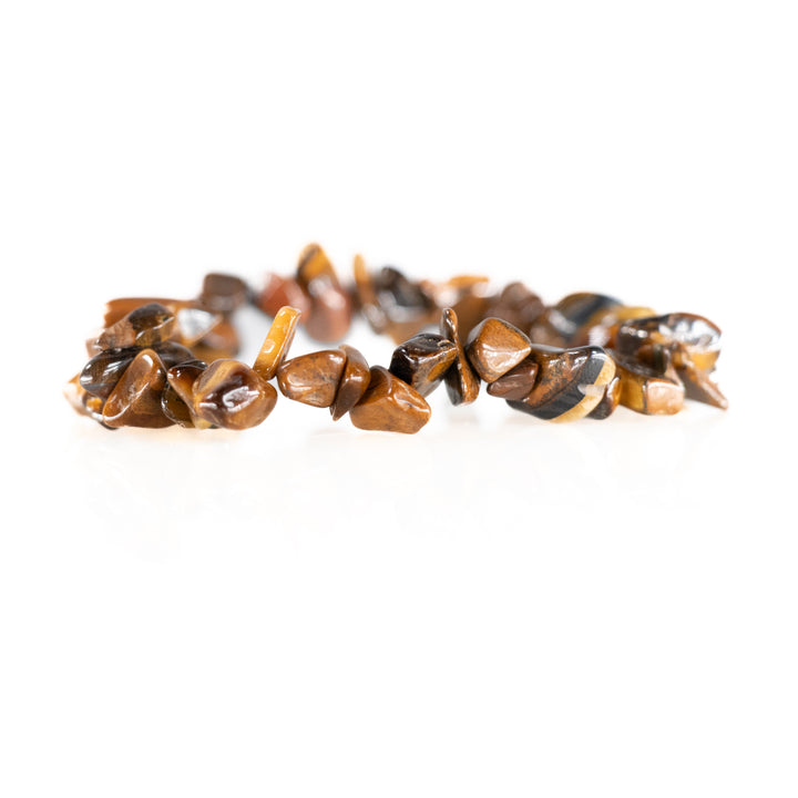 Bracelet en pierre naturelle œil de tigre – Sans métal, 5-8 mm