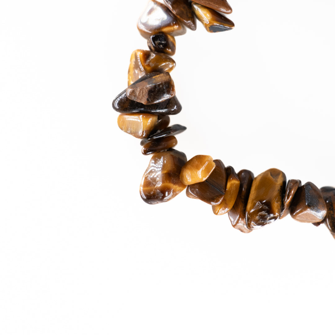 Bracelet en pierre naturelle œil de tigre – Sans métal, 5-8 mm