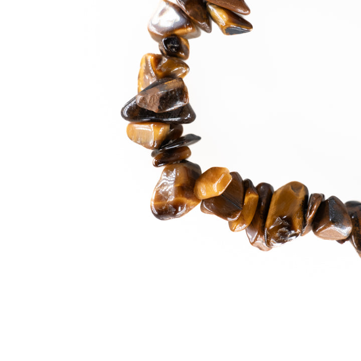 Bracelet en pierre naturelle œil de tigre – Sans métal, 5-8 mm