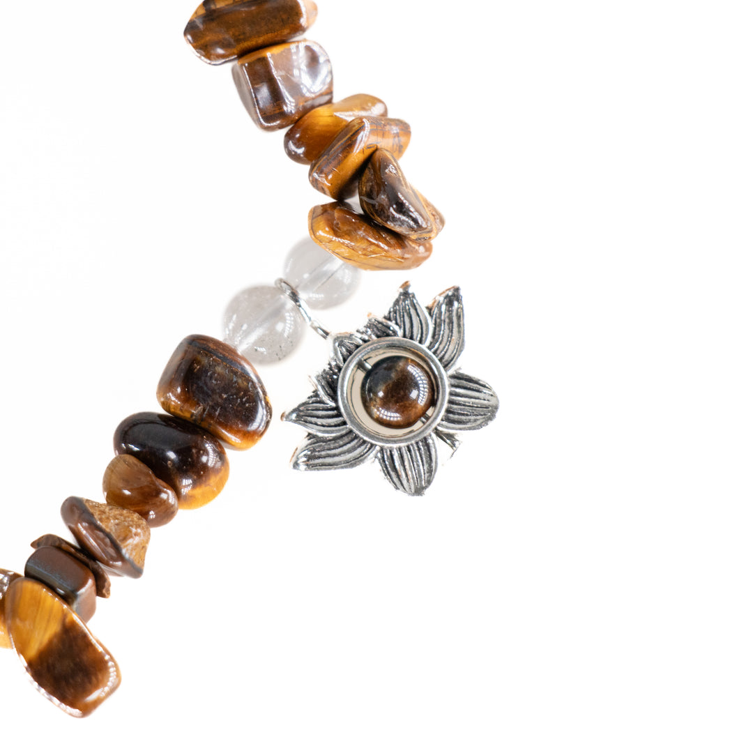Bracelet en pierre naturelle œil de tigre – Sans métal, 5-8 mm