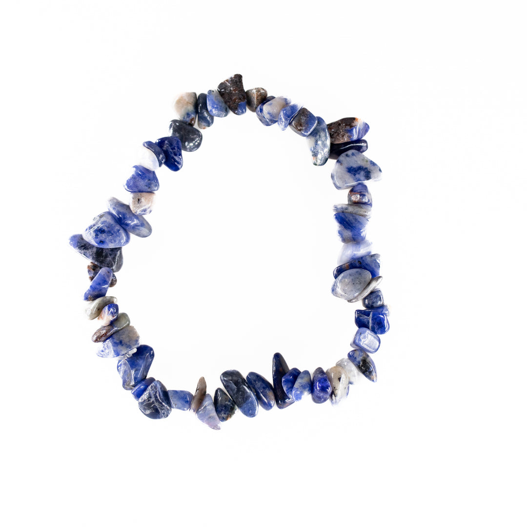 Bracelet en sodalite naturelle – Sans métal, 5-8 mm