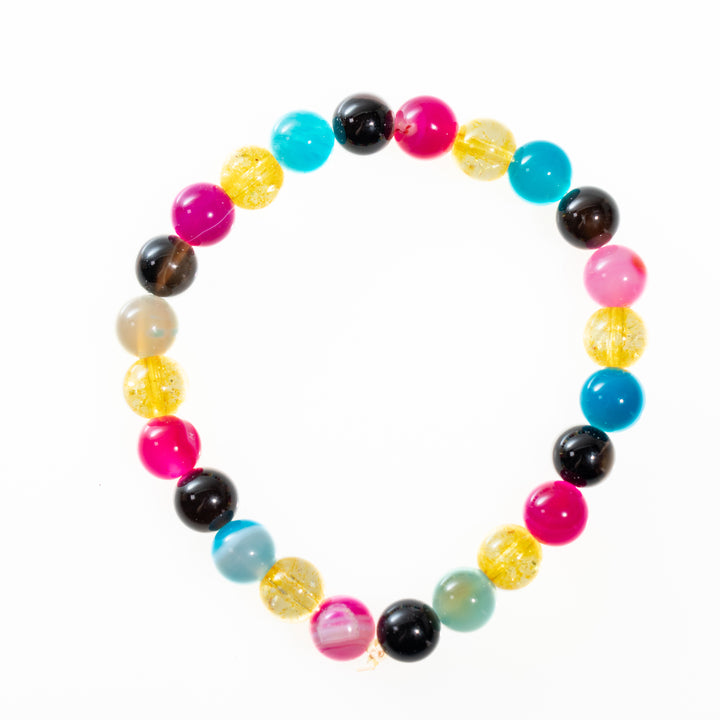 Pansexual LGBTQ+ Natural Gemstone Bracelets