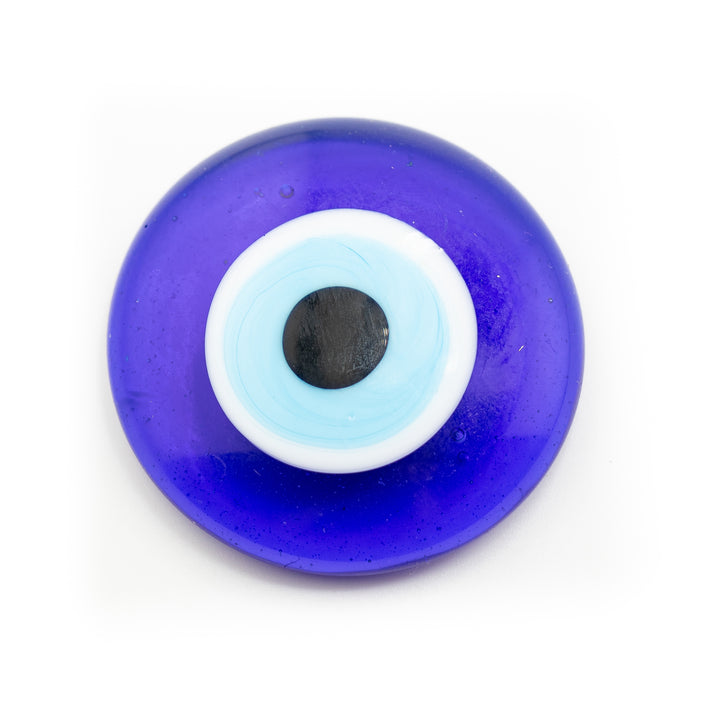 Handmade Flat Lampwork Nazar/Evil Eye, 1.5" Inch