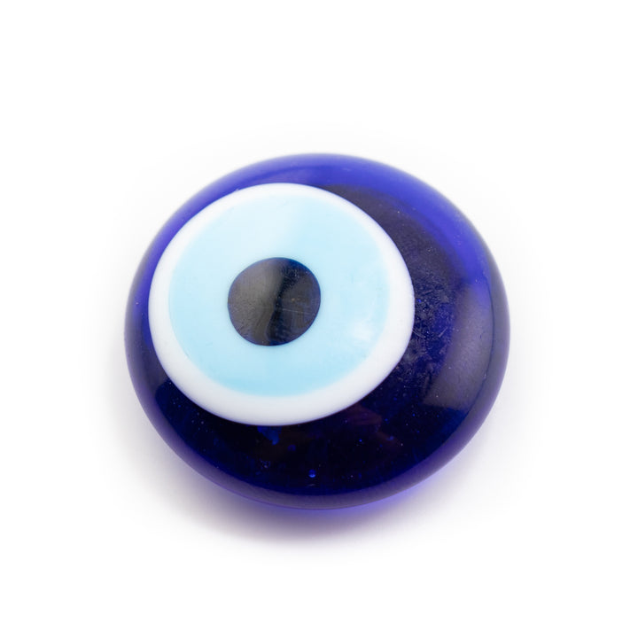Handmade Flat Lampwork Nazar/Evil Eye Magnet, 1" Inch