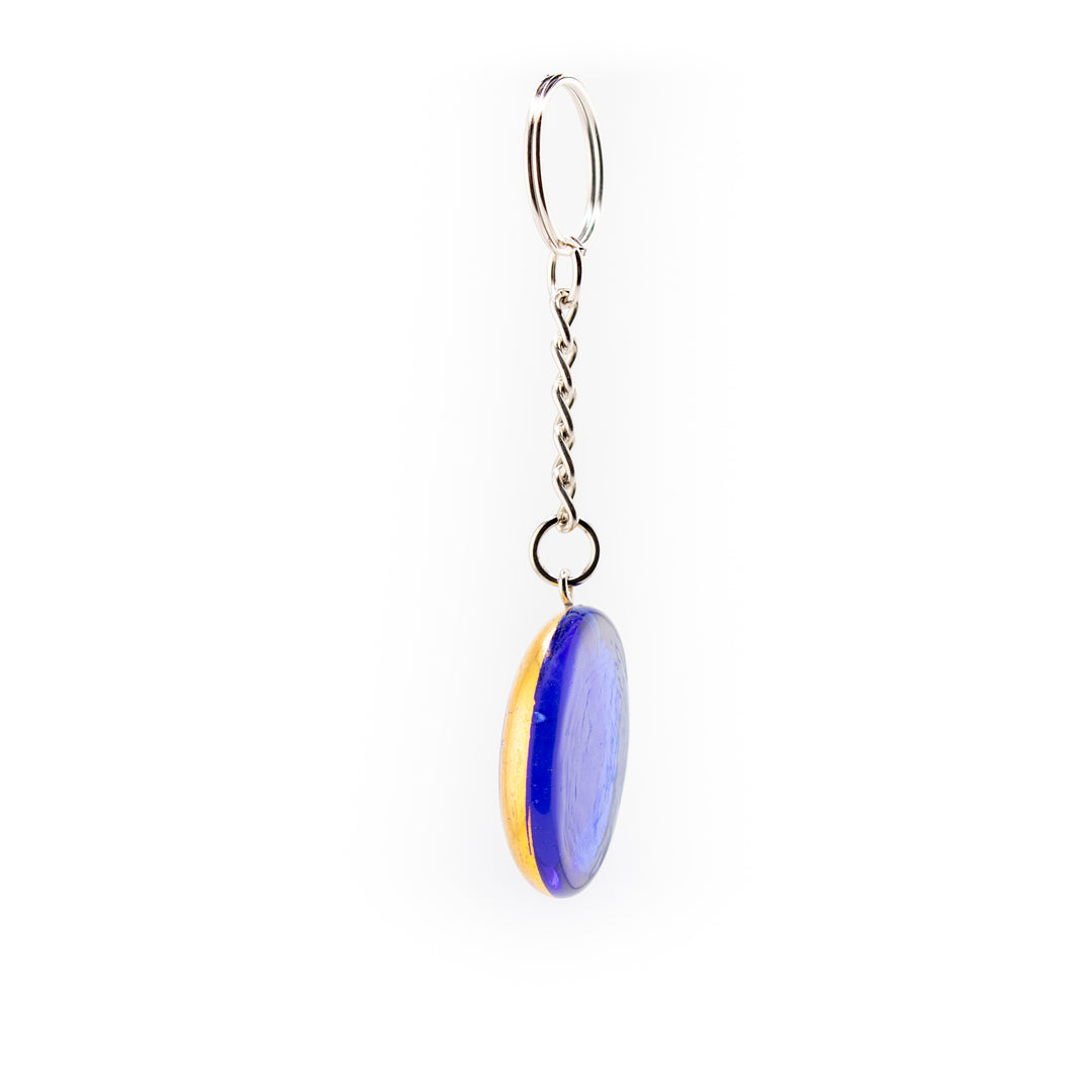 Nazar/Evil Eye Gold Plated Keychain, 1" Inch