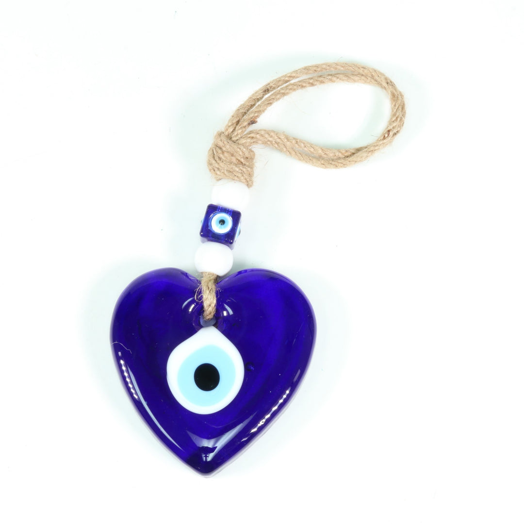 Decoración colgante con forma de corazón de Nazar/Mal de Ojo, 25 cm