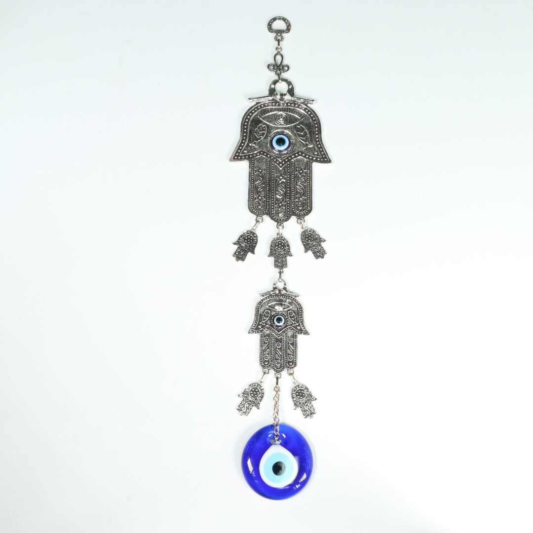Auténtica decoración de pared de Nazar/Mal de Ojo con Mano de Hamsa, 40,6 cm
