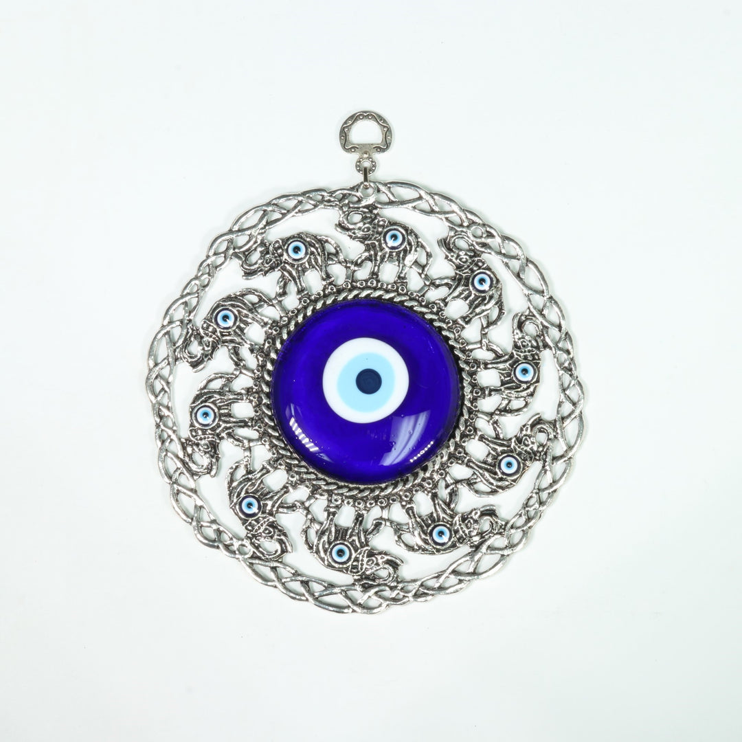 Auténtica decoración de pared con figura de elefante de Nazaret/Mal de Ojo, 20 cm
