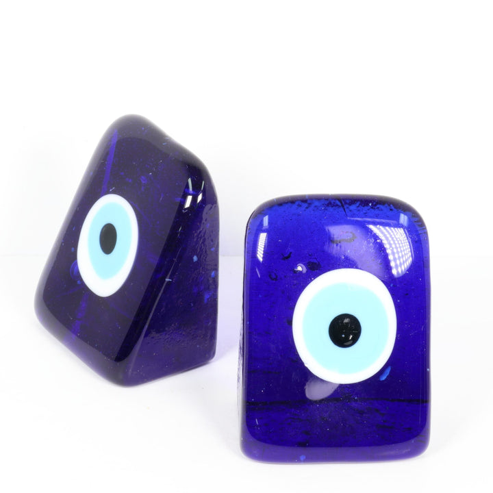 Handmade Cut Base Lampwork Nazar/Evil Eye, 2.5" Inch
