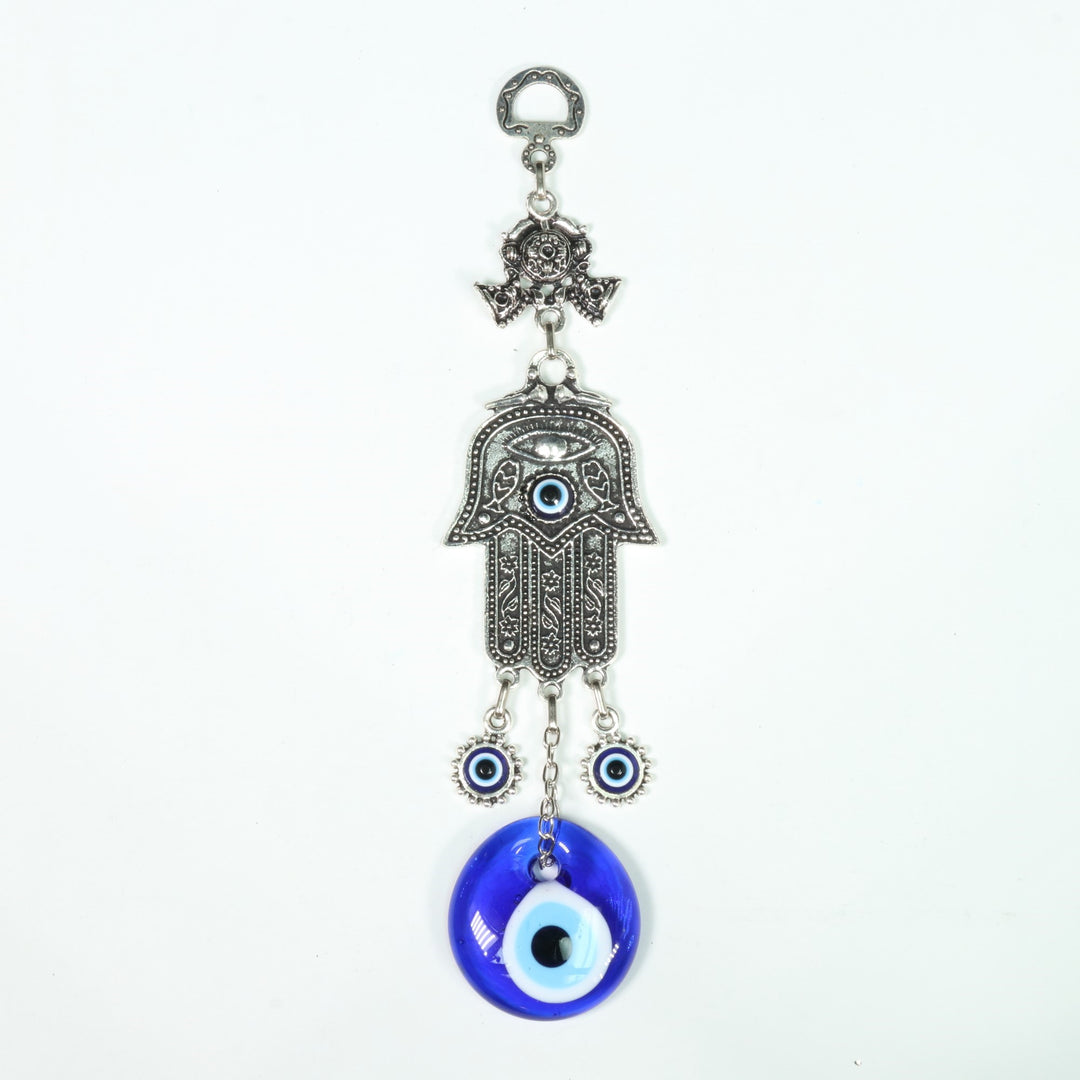 Auténtica decoración de pared de Nazar/Mal de Ojo con Mano de Hamsa, 23 cm