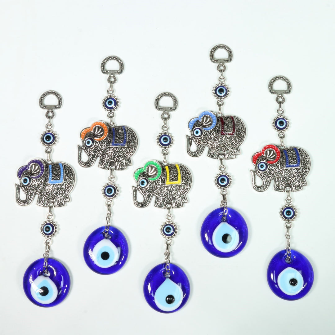Auténtica decoración de pared con figura de elefante de Nazaret/Mal de Ojo, 20 cm