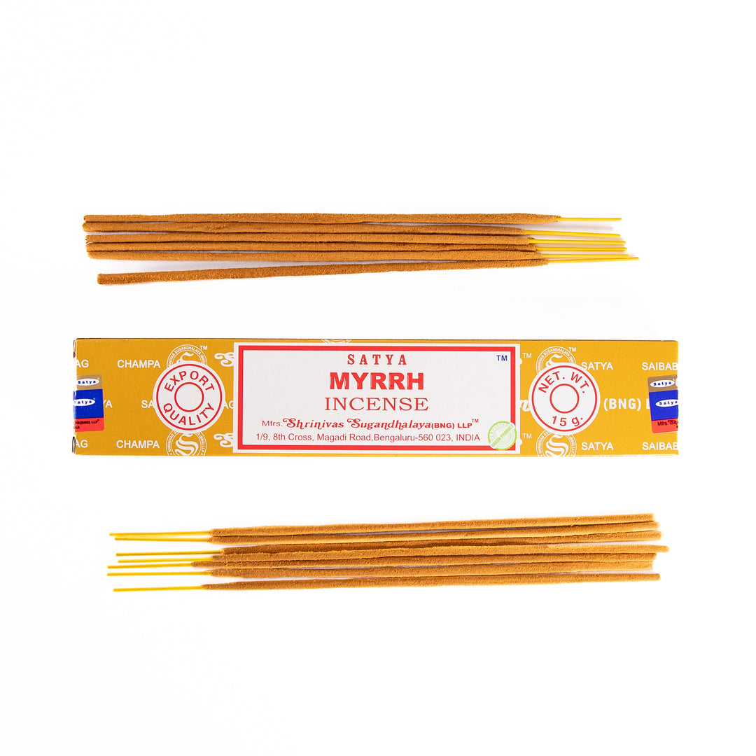 Bâtonnets d'encens Satya Myrrhe – 15 g