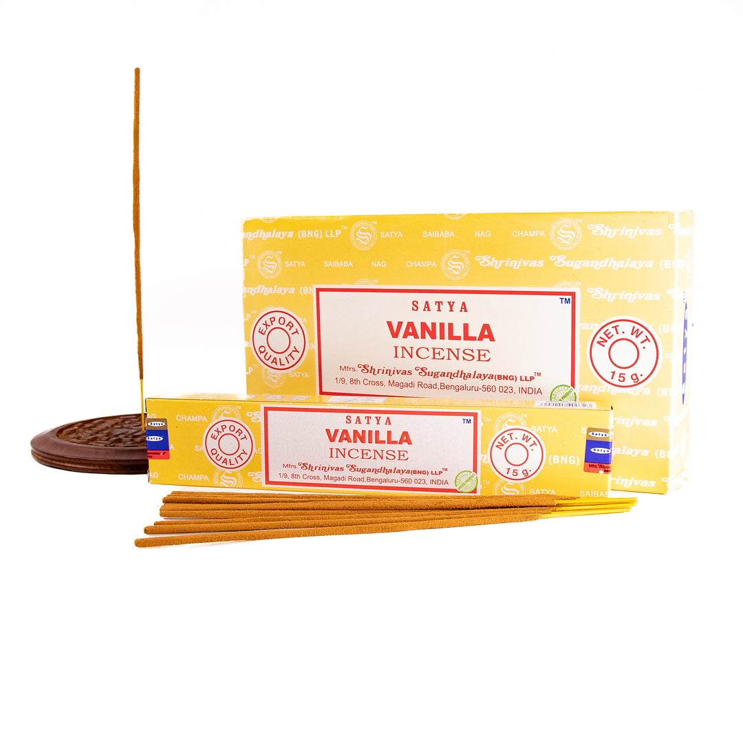 Bâtonnets d'encens Satya Vanille (15 g)
