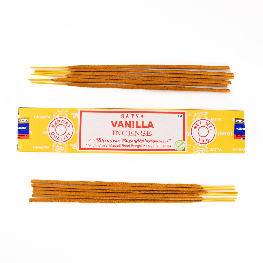 Bâtonnets d'encens Satya Vanille (15 g)