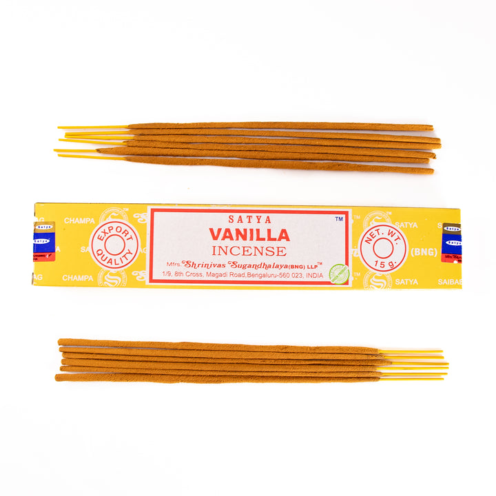 Bâtonnets d'encens Satya Vanille (15 g)