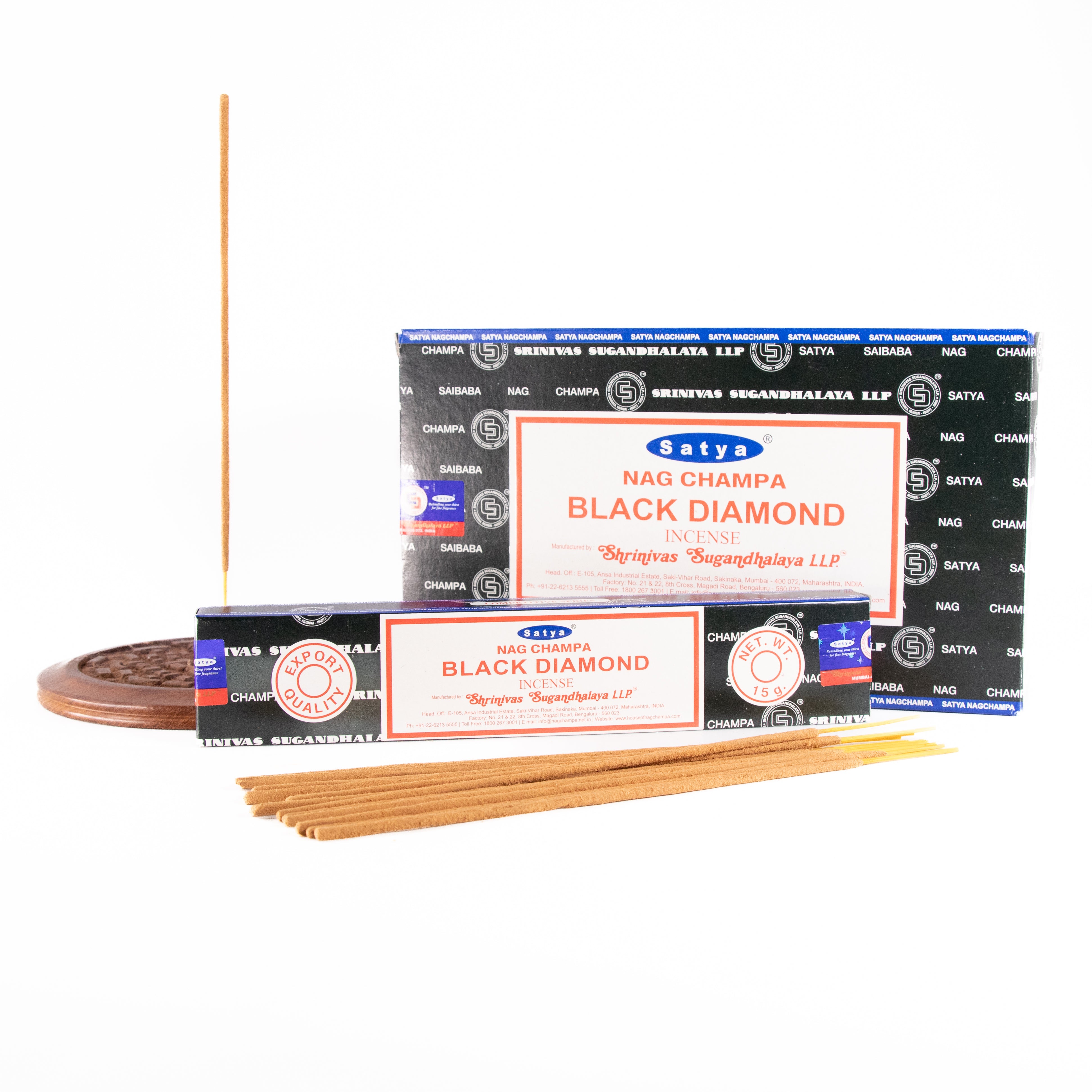 Satya Black Diamond Incense Sticks – 15g – Stoneage Natural Rocks