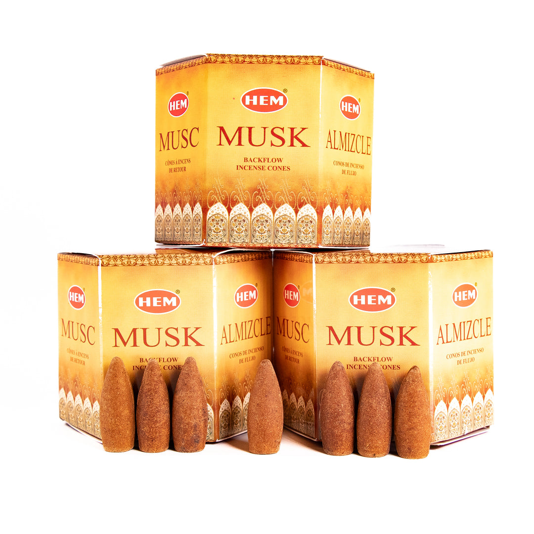 HEM Musk Backflow Incense Cones
